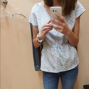 Banana republic peplum blouse small petite